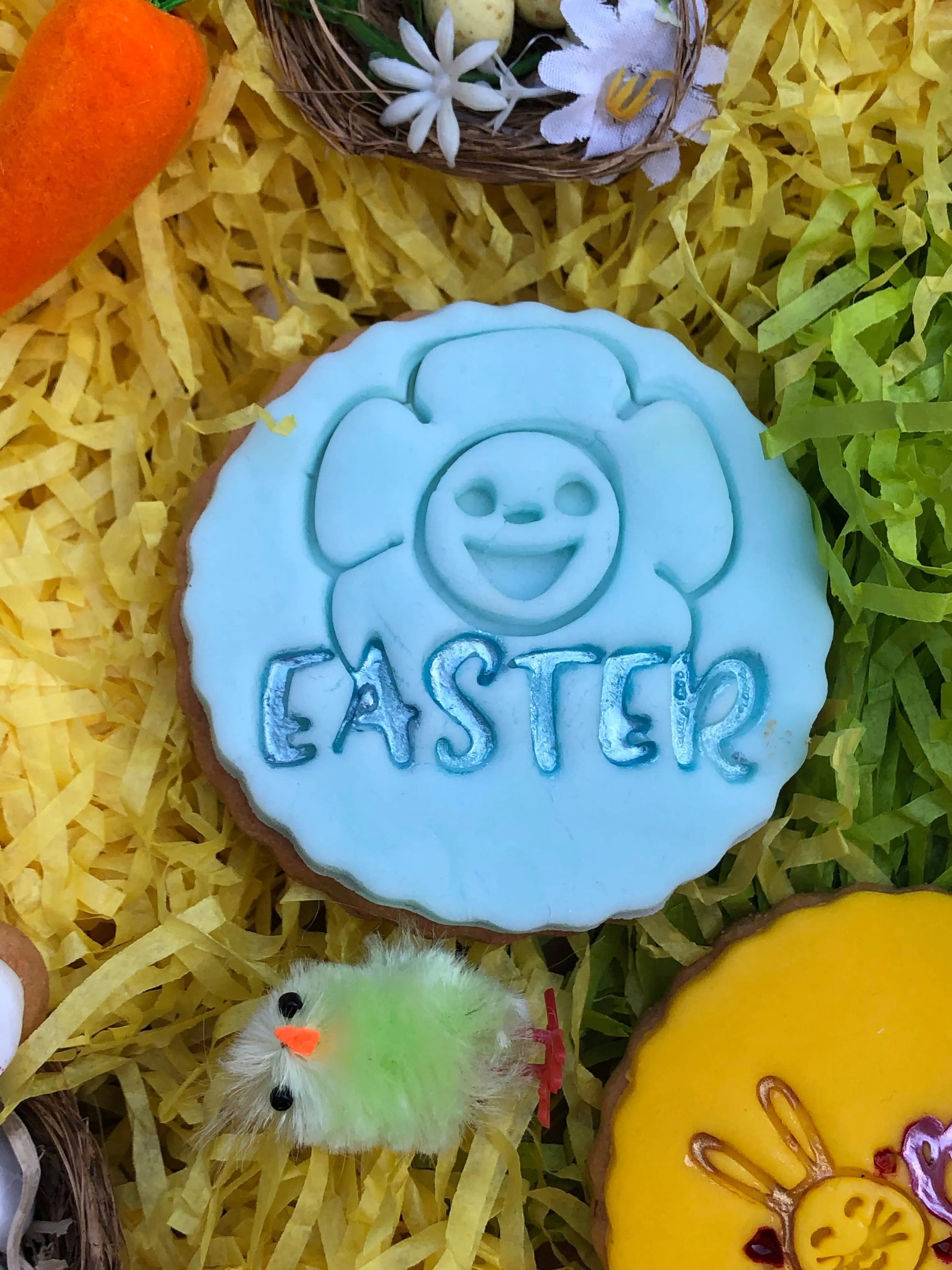 Easter Embossing - stamp MEG cookie cutters