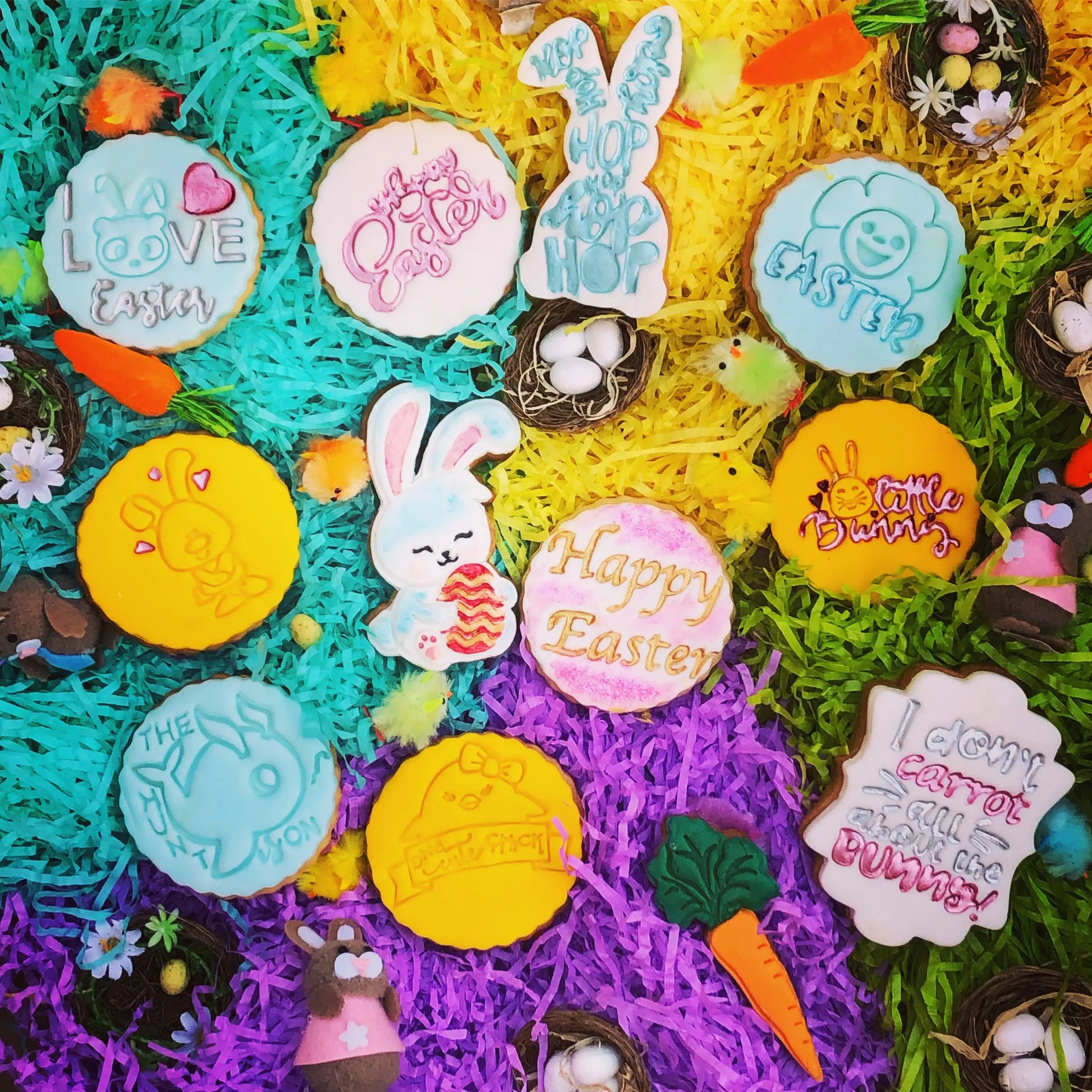 Easter Embossing - stamp MEG cookie cutters