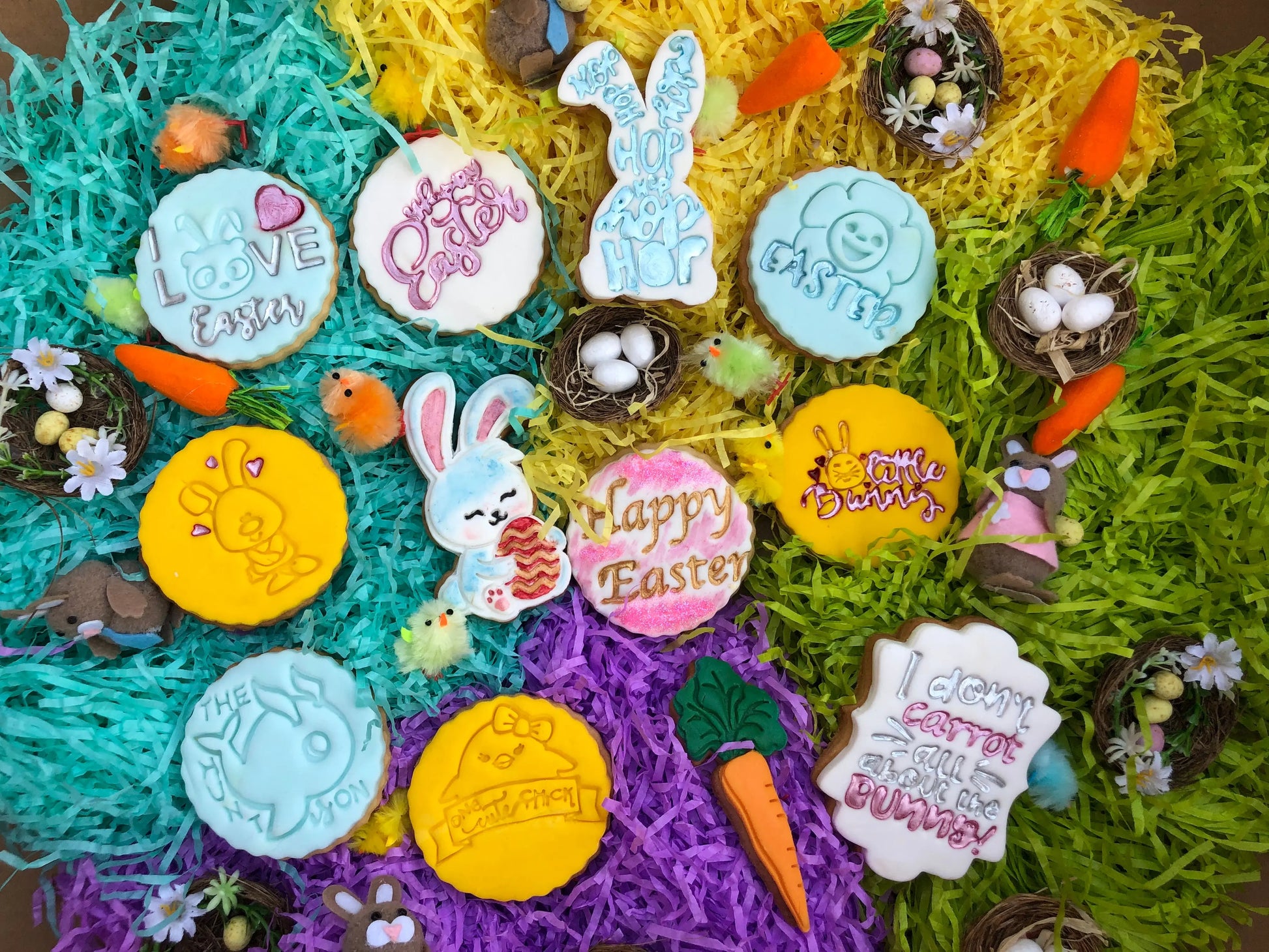 Easter Embossing - stamp MEG cookie cutters