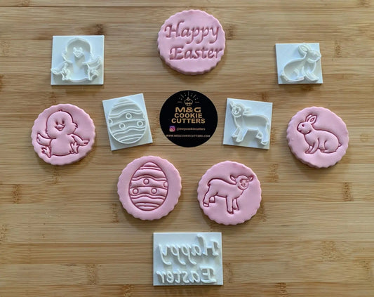 Easter Embossing - stamp MEG cookie cutters