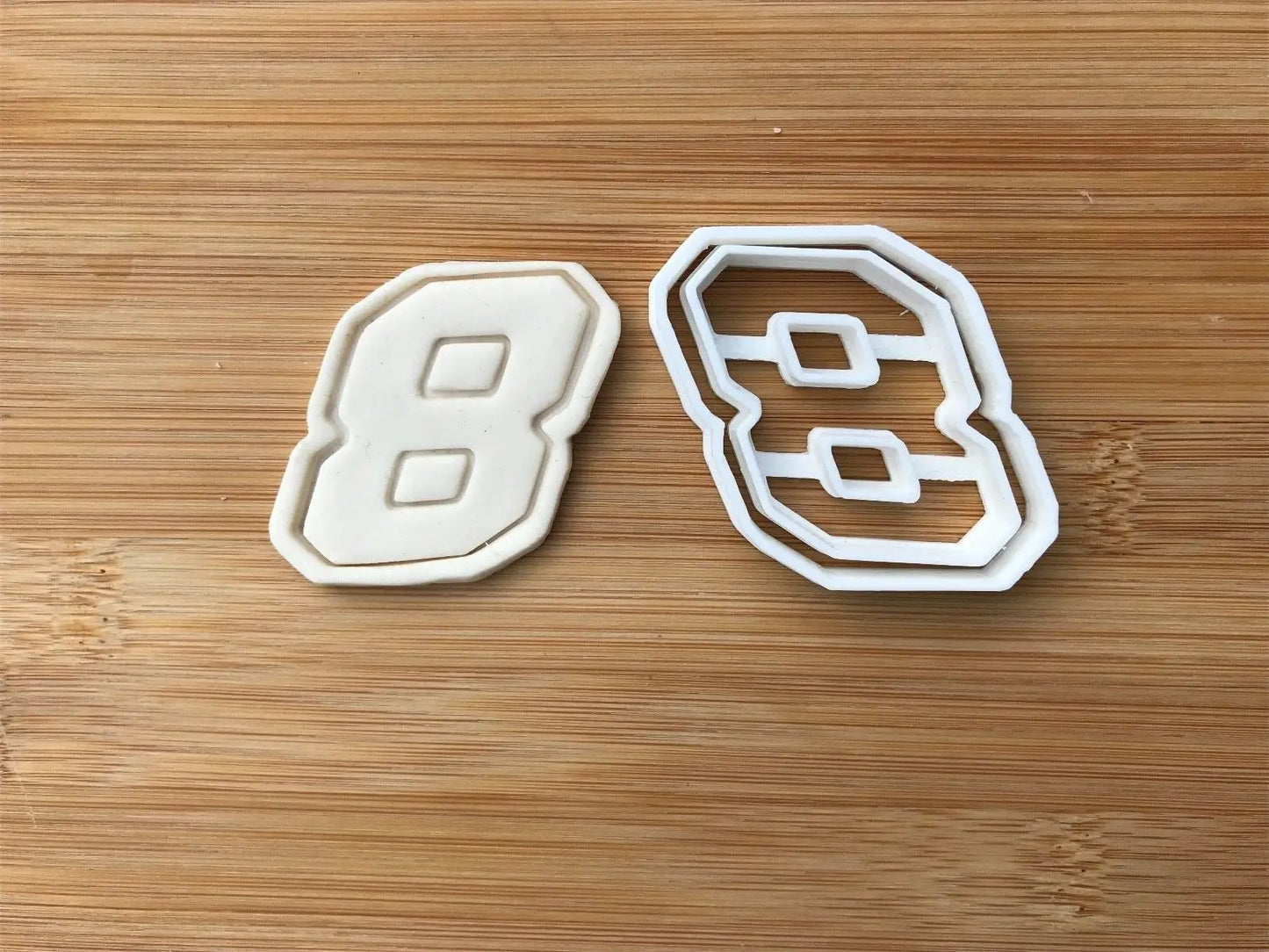Eight 8 Racing Number Cookie cutter MEG cookie cutters