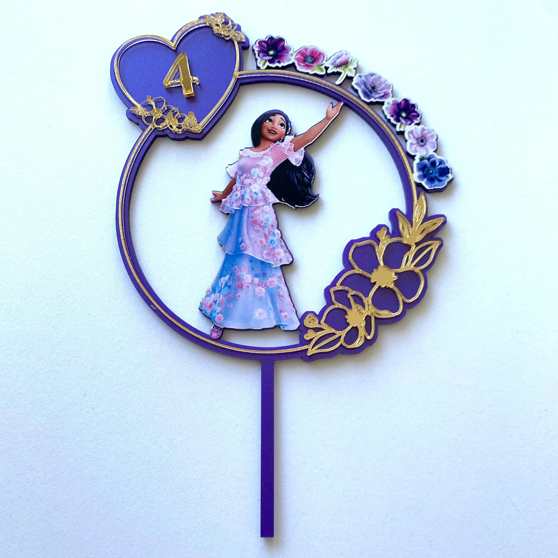Encanto - cake Topper - name charm MEG cookie cutters