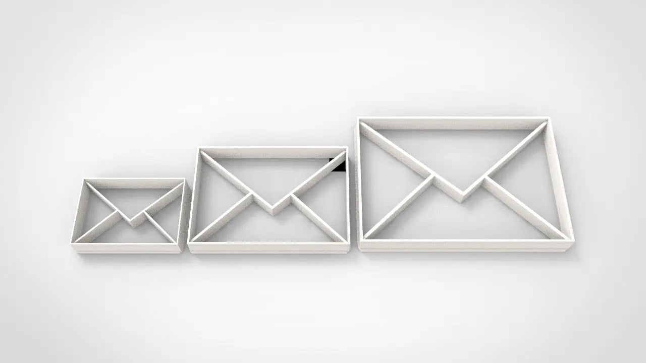 Envelope cookie cutter MEG cookie cutters