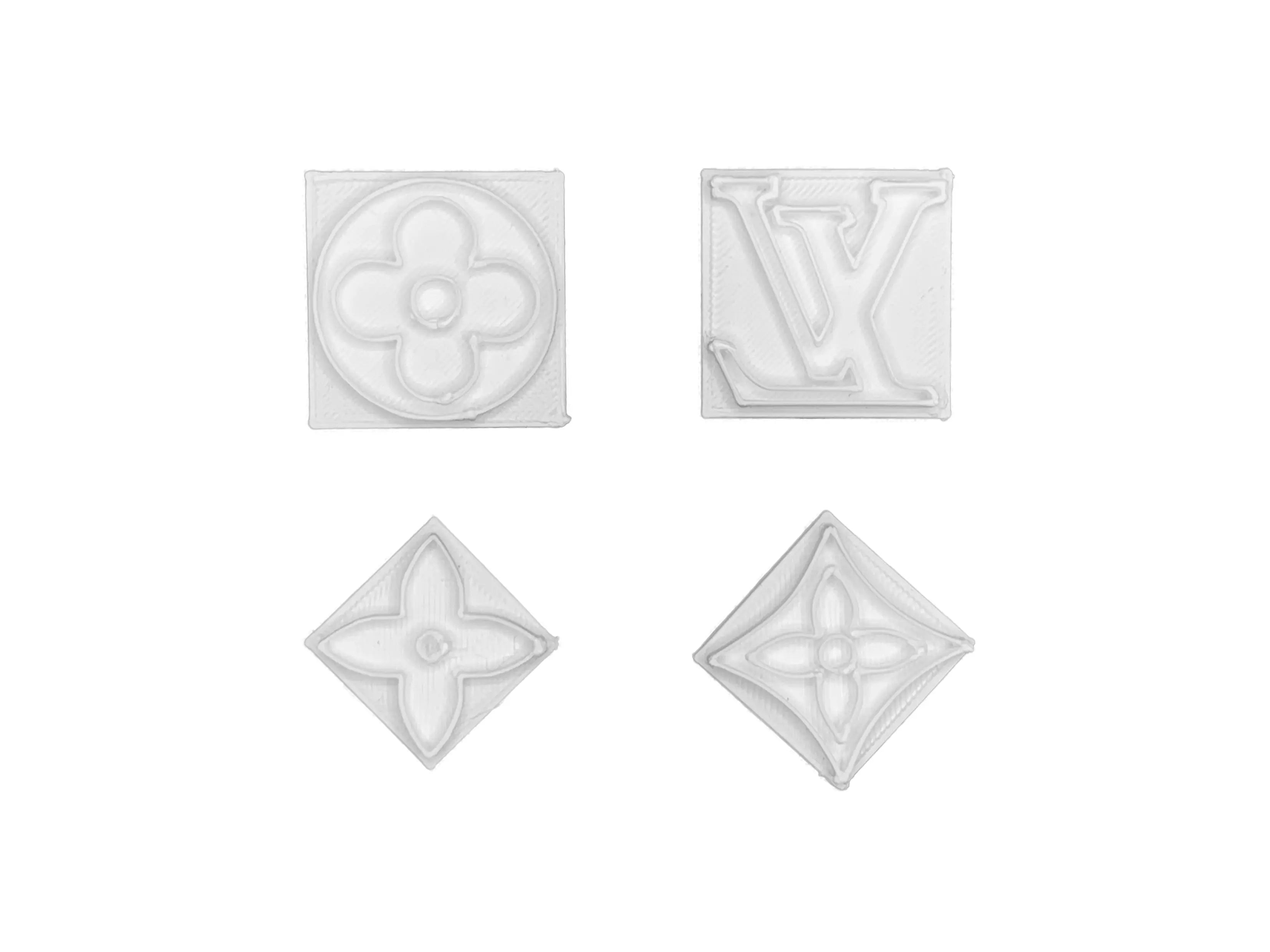 O'Creme Louis Vuitton Symbol Gumpaste Cutters, Set of 5 Assorted