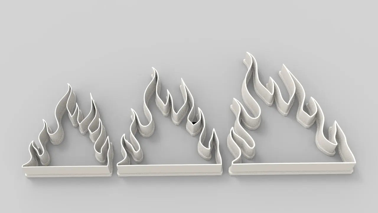 Fire / Flame Cookie cutter (2) MEG cookie cutters