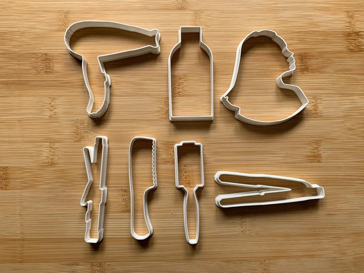 Hair Set Cookie Cutters Small and Medium MEG cookie cutters