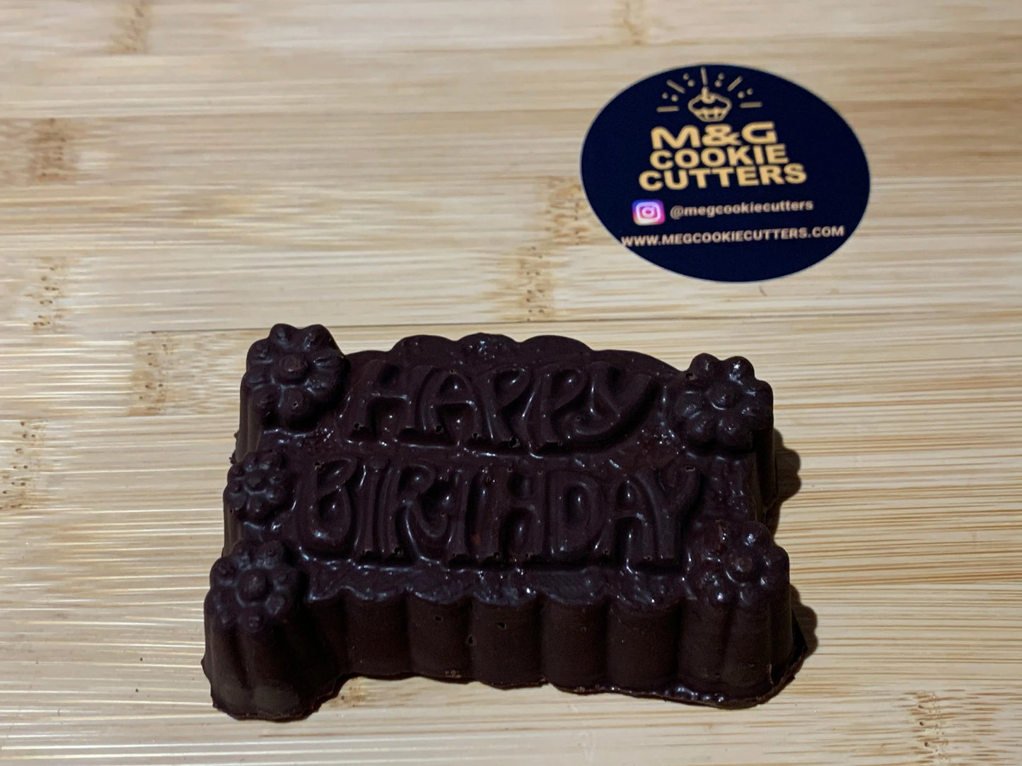 Happy Birthday - chocolate Mould MEG cookie cutters