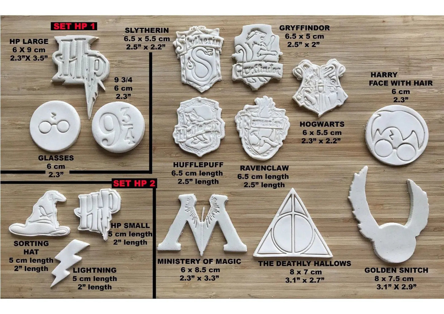 Harry Potter-Inspired Cookie cutter cake decoration fondant MEG cookie cutters