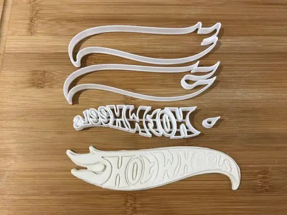 Hot Wheels Logo Uk Seller Plastic Biscuit Cookie Cutter Fondant Cake Decorating MEG cookie cutters