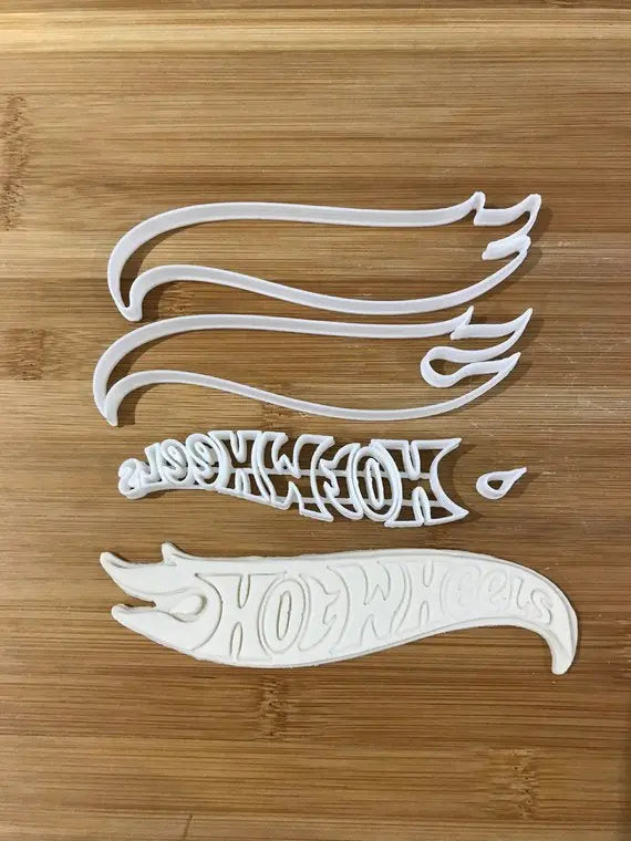 Hot Wheels Logo Uk Seller Plastic Biscuit Cookie Cutter Fondant Cake Decorating MEG cookie cutters