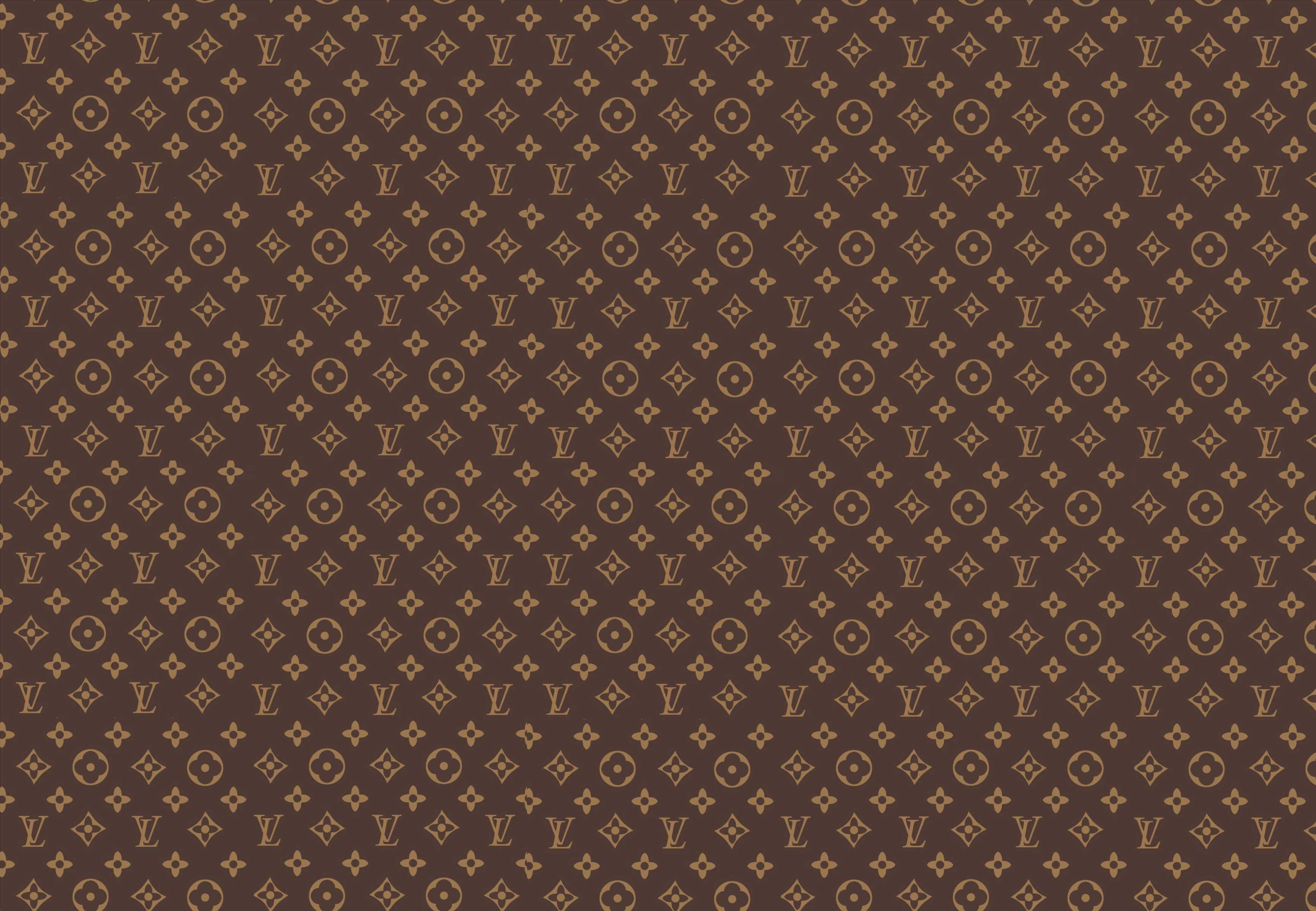 Brown Louis Vuitton Patterned Icing Sheet