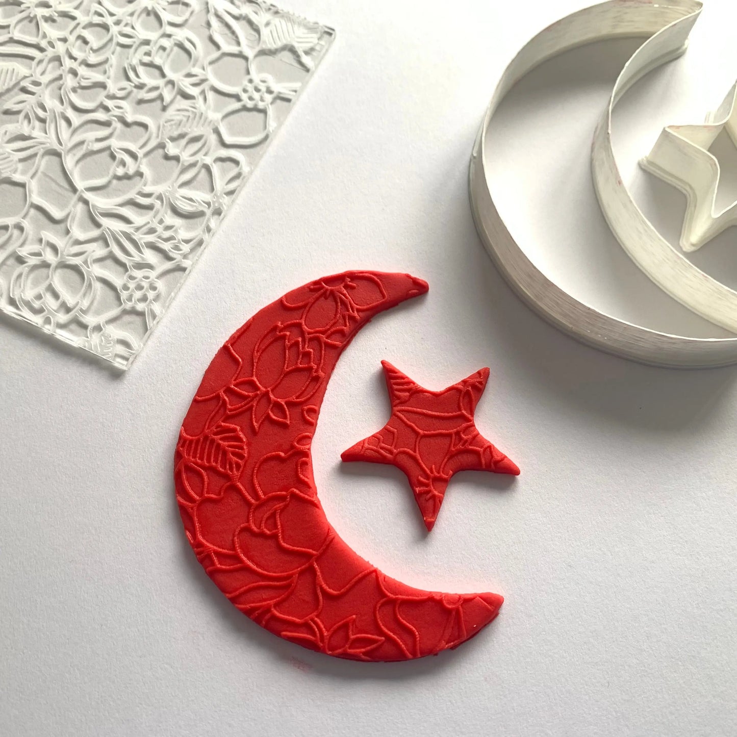 Large floral debossing MEG cookie cutters