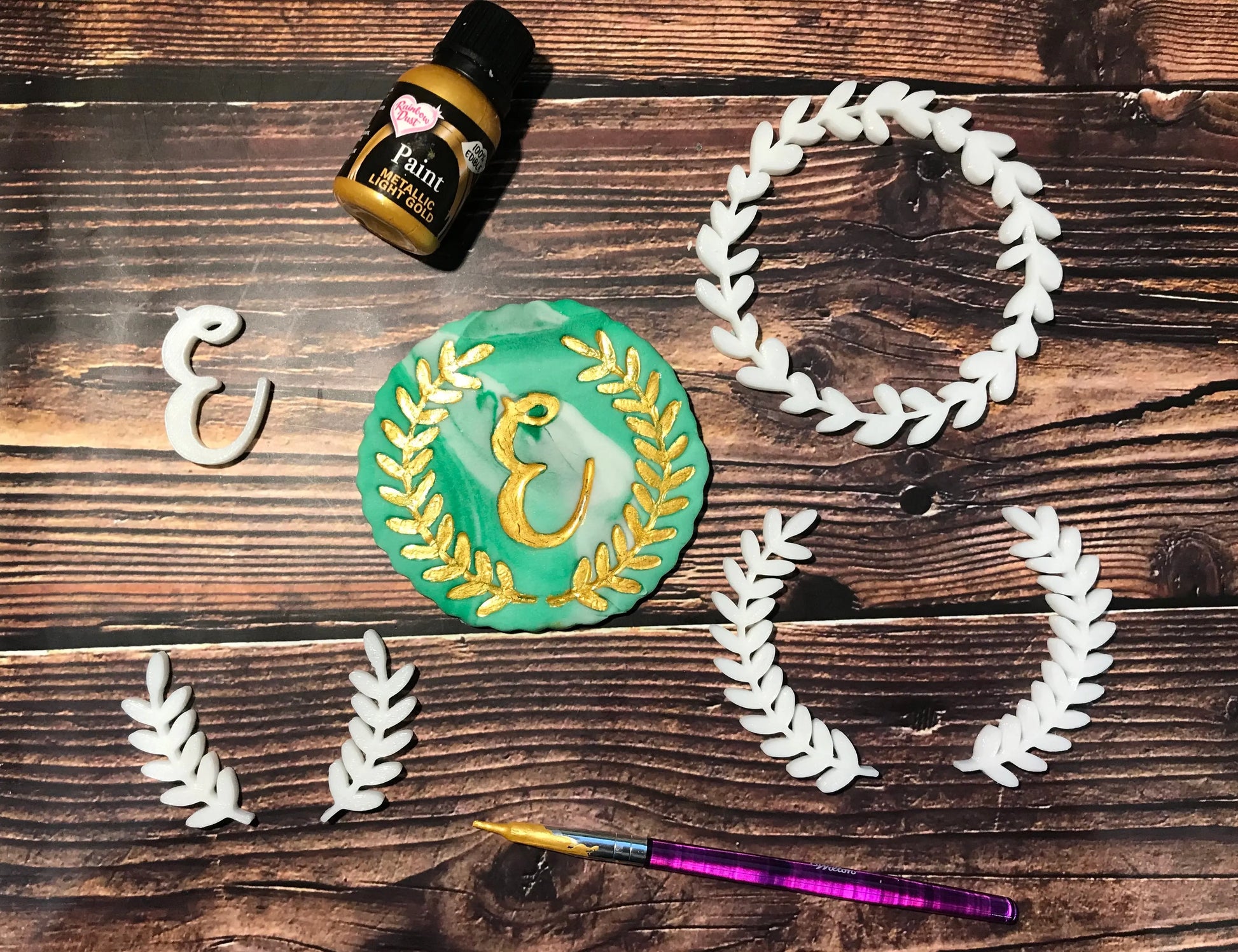 Laurel frames - Wreath - leaves - Embossing - stamps sugar paste MEG cookie cutters