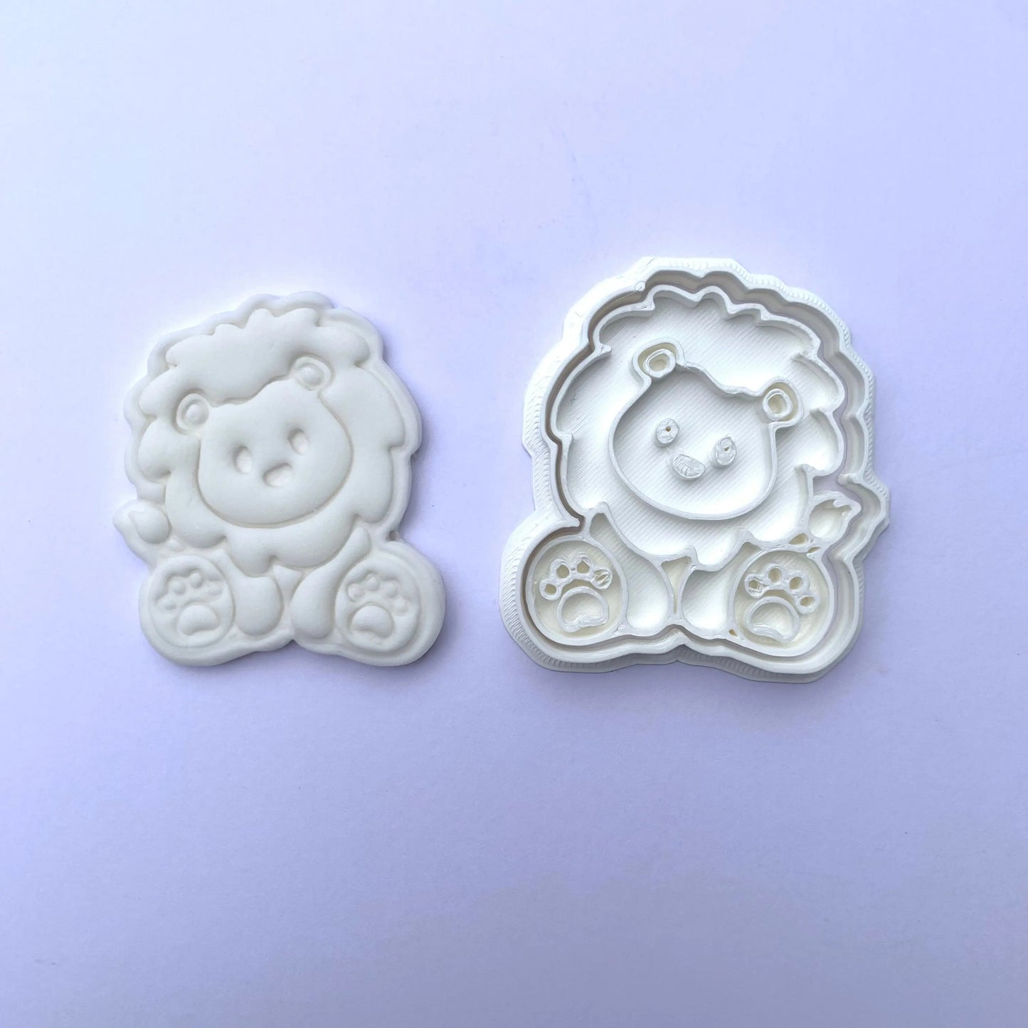 Lion - animal - cookie cutter + stamp MEG cookie cutters