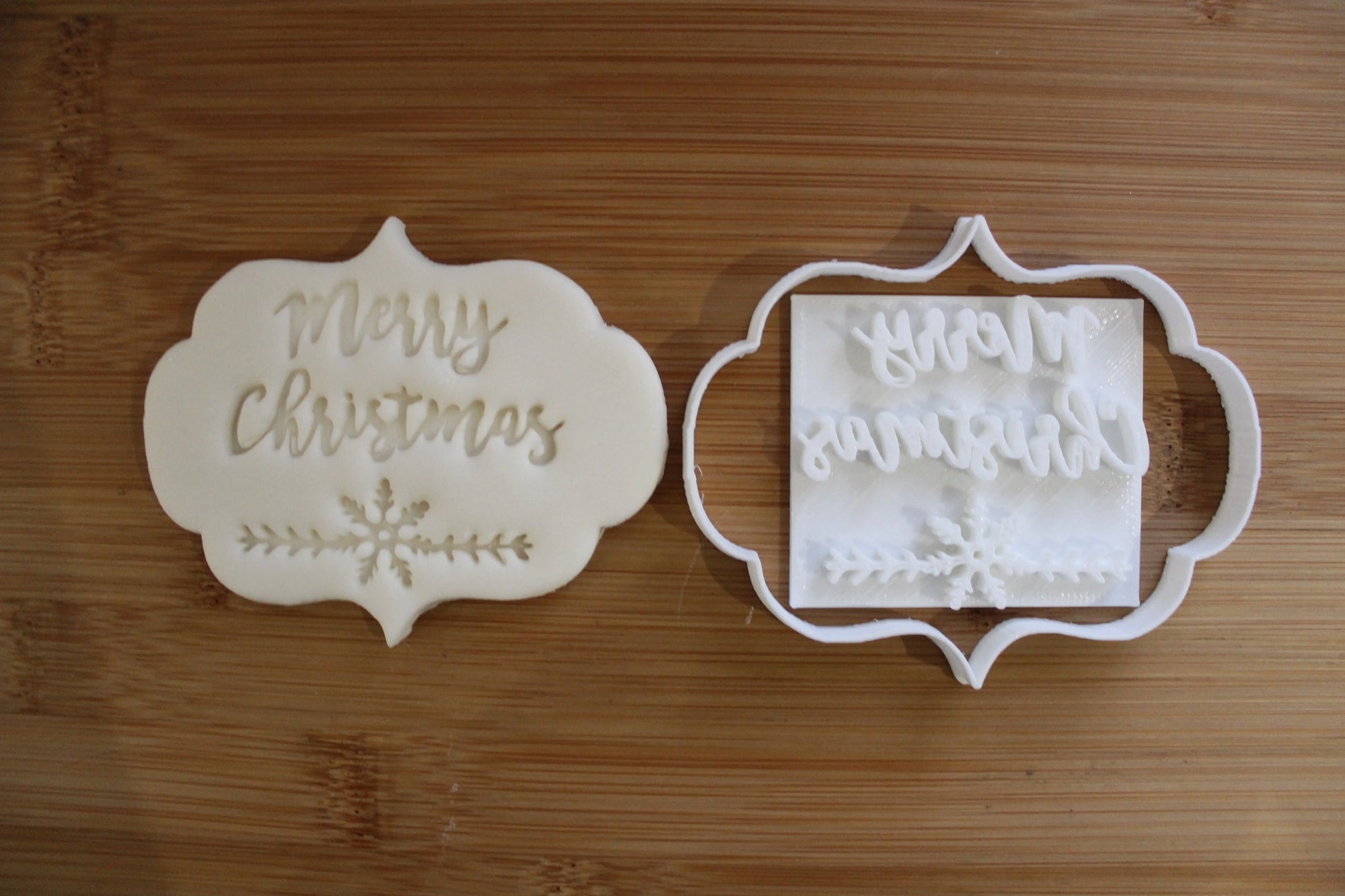 Merry Christmas - Cookie cutter + stamp MEG cookie cutters