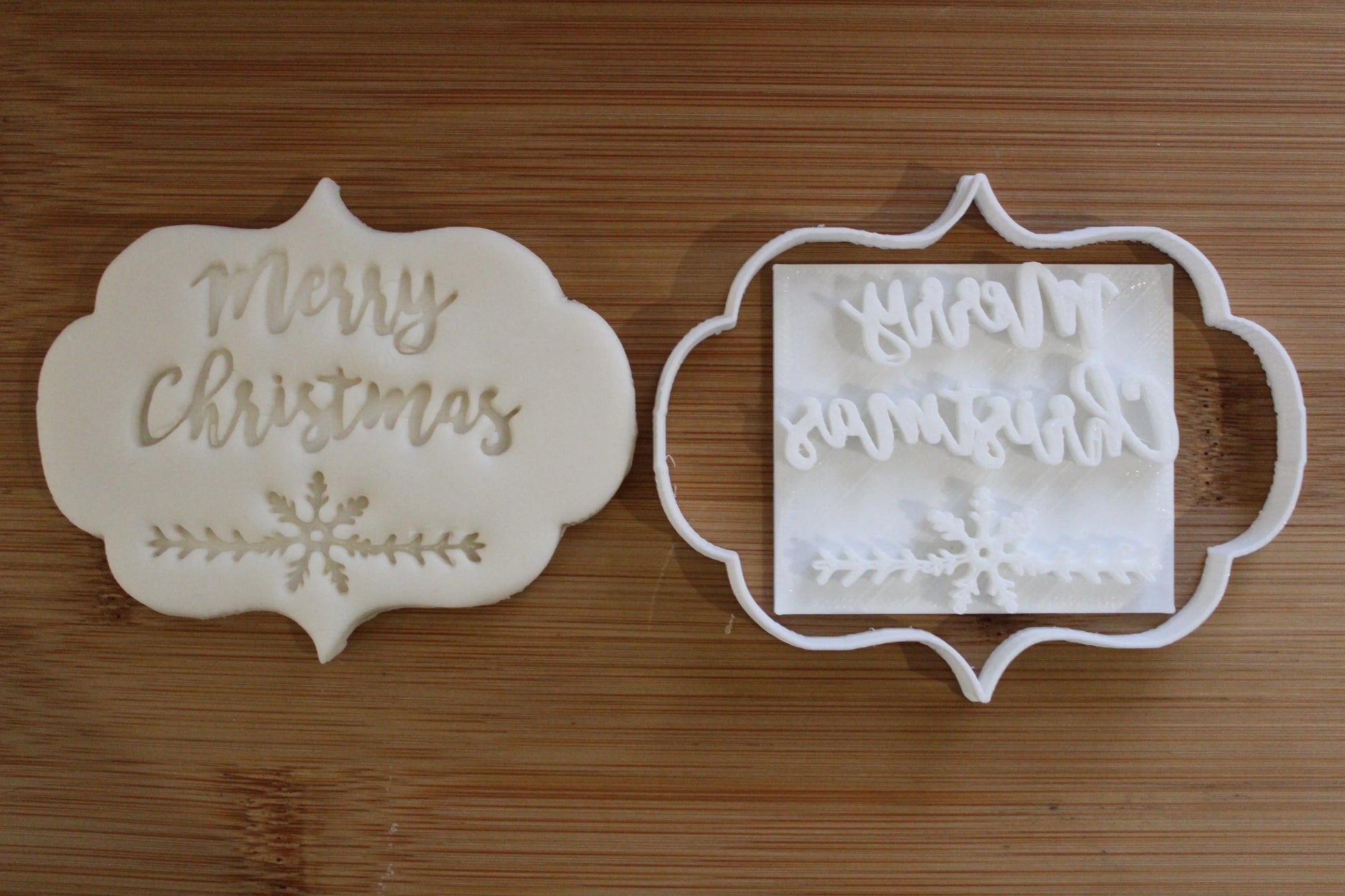 Merry Christmas - Cookie cutter + stamp MEG cookie cutters