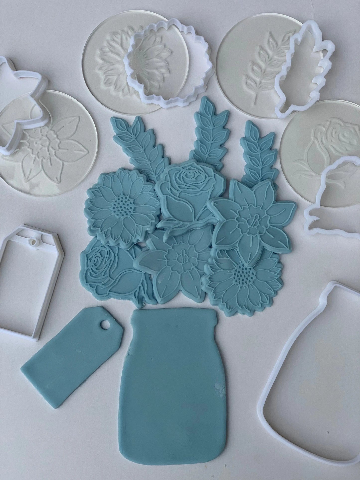 Mothers Day - flowers mason jar MEG cookie cutters