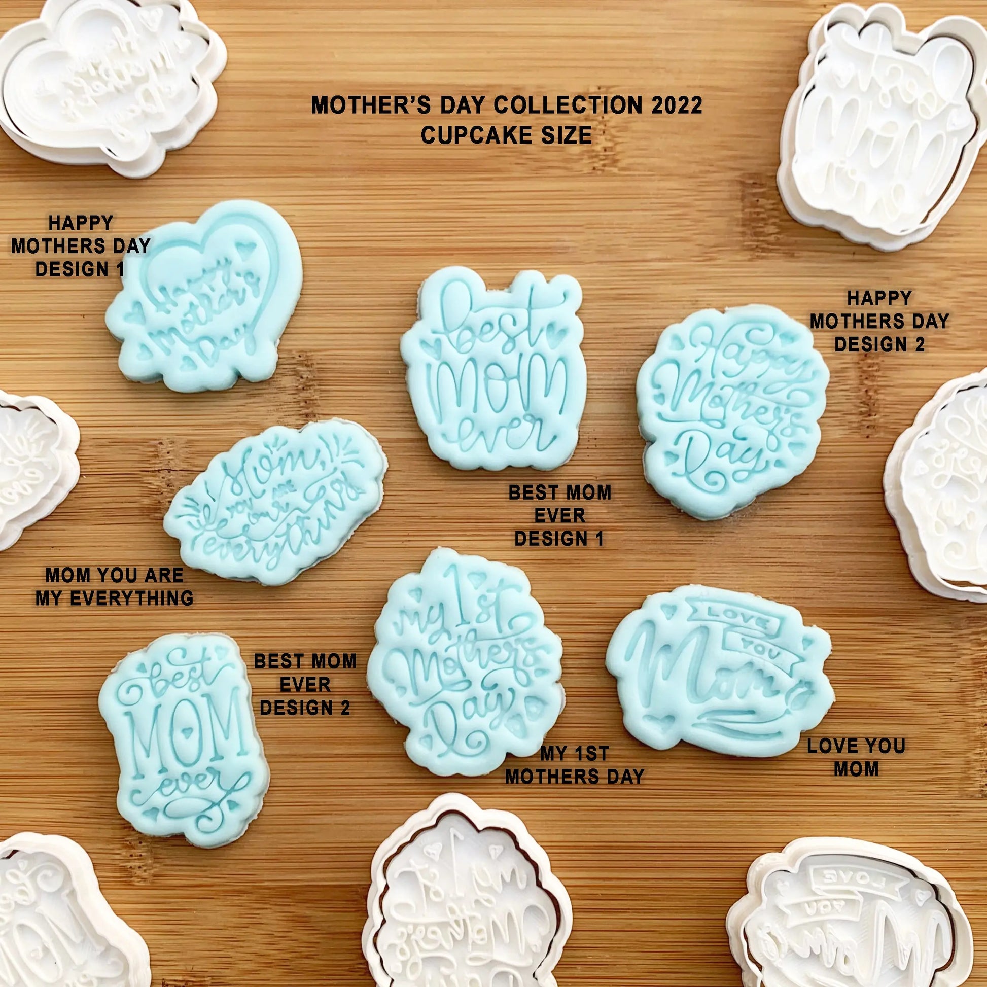 Mothers Day stamp and cutters Collection 2022 MEG cookie cutters