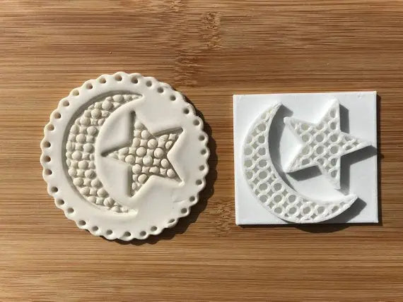 Muslim Islamic Embossing for cupcake and cake - stamps sugar paste Design 7 MEG cookie cutters