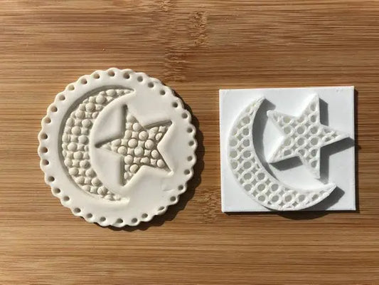 Muslim Islamic Embossing for cupcake and cake - stamps sugar paste Design 7 MEG cookie cutters