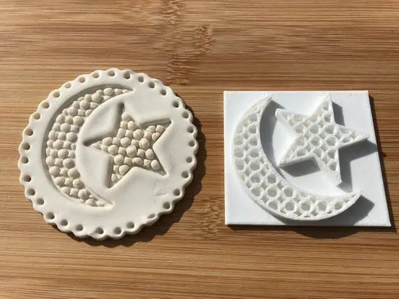 Muslim Islamic Embossing for cupcake and cake - stamps sugar paste Design 7 MEG cookie cutters