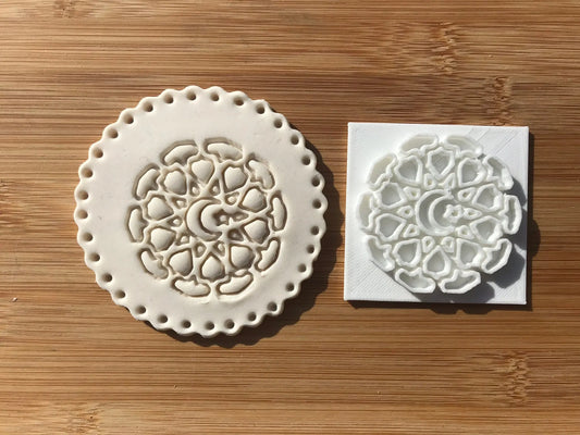 Muslim Islamic Embossing for cupcake and cake - stamps sugar paste Design 9 MEG cookie cutters