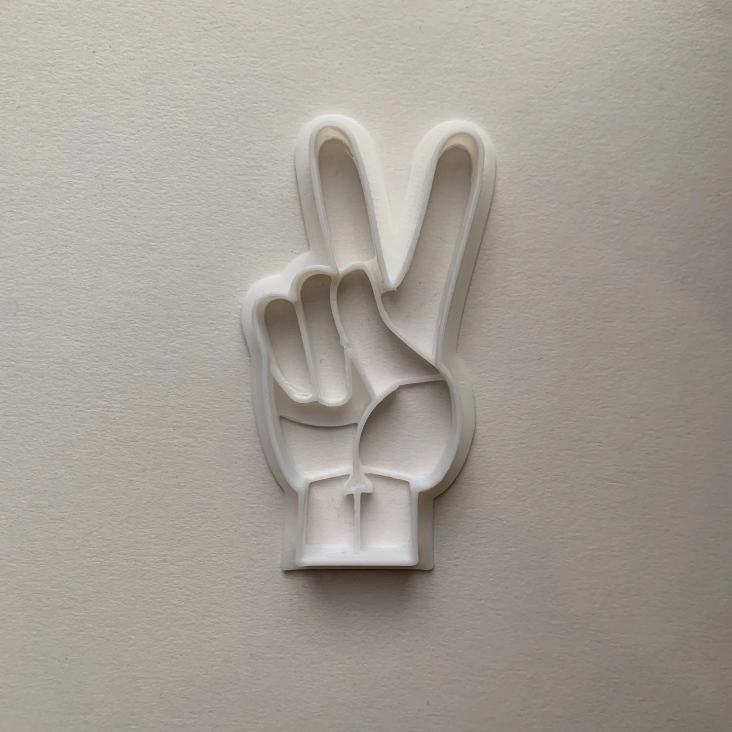 Peace finger Cookie Cutter MEG cookie cutters