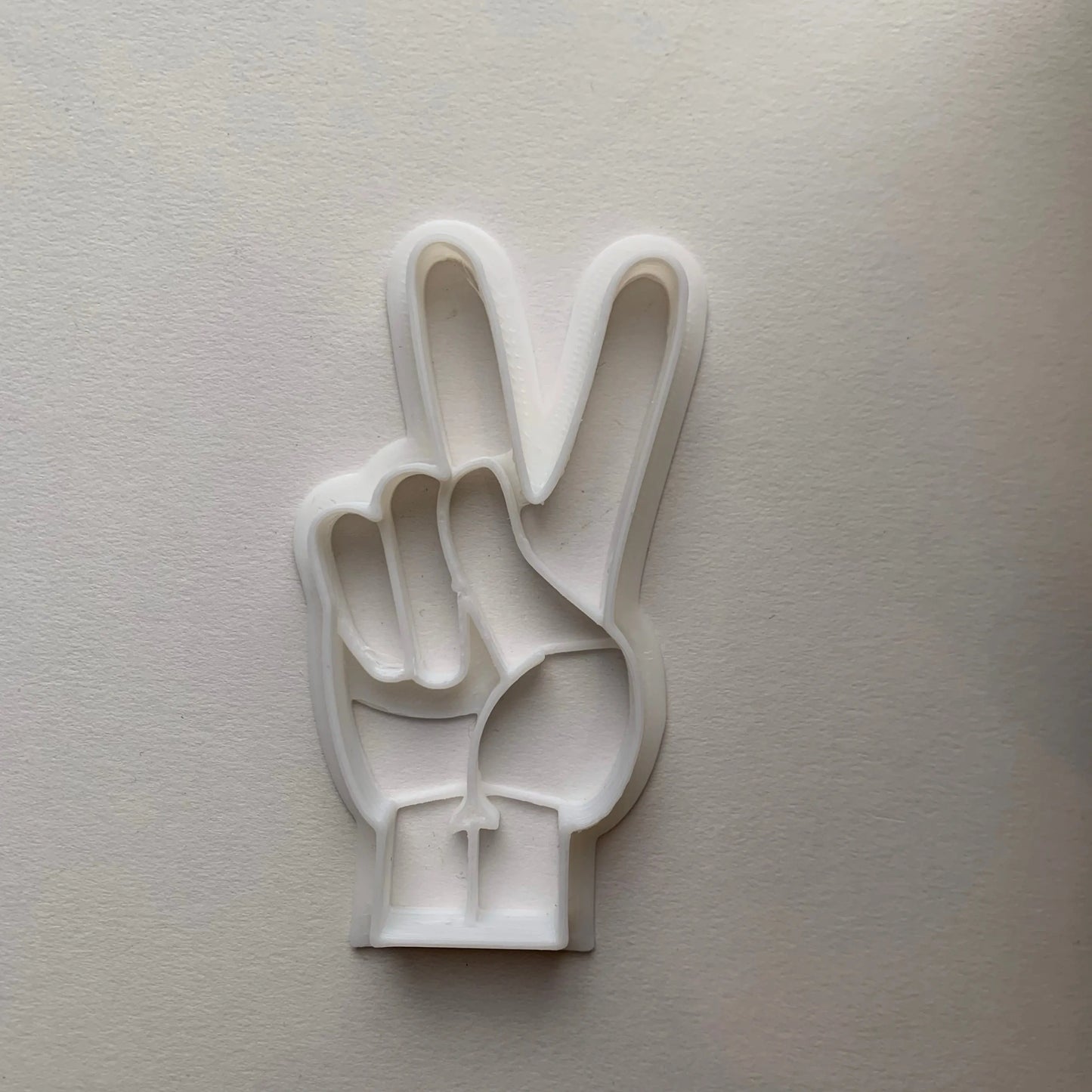Peace finger Cookie Cutter MEG cookie cutters