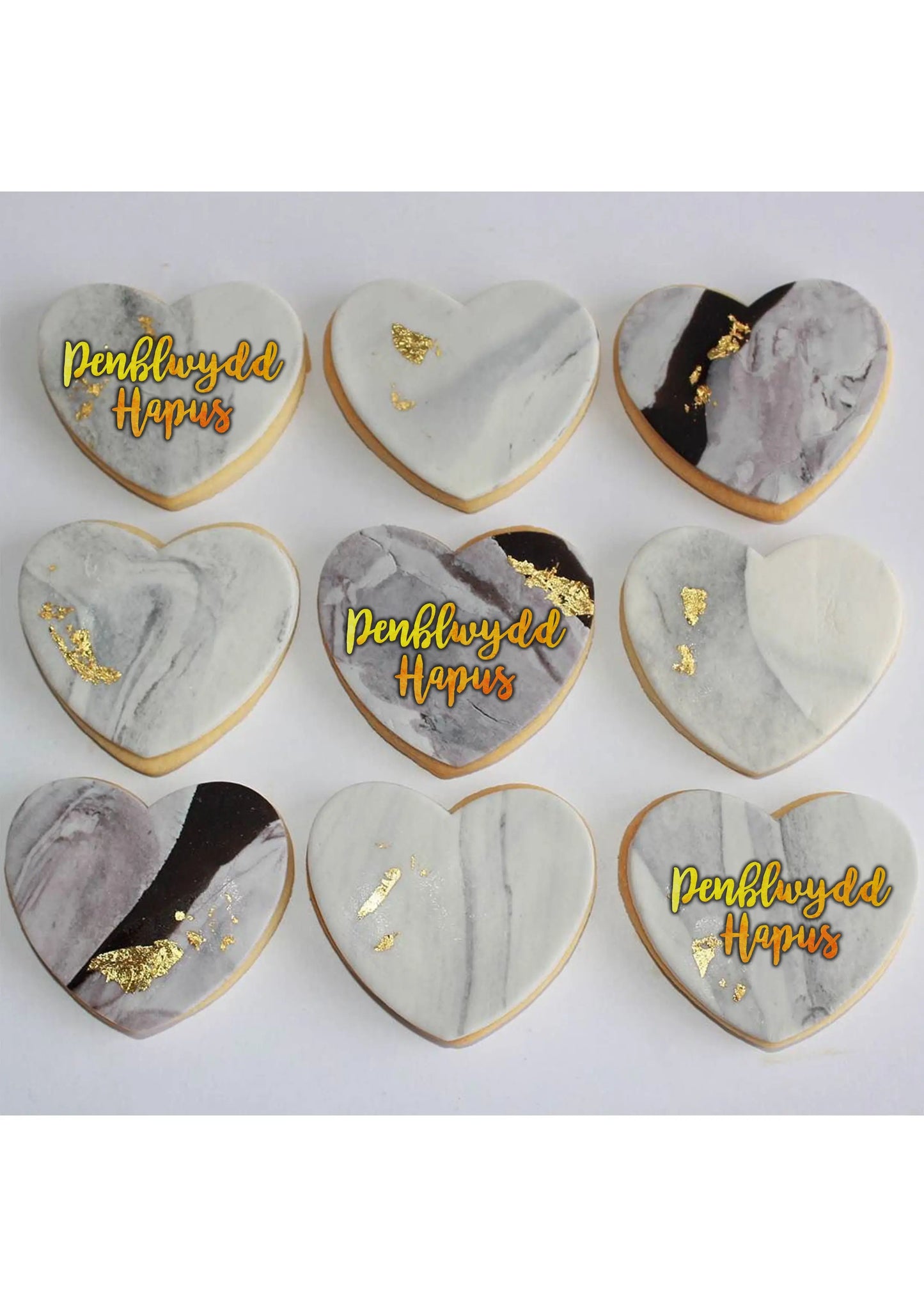 Penblwydd Hapus Embossing for cupcake and cake - stamps sugar paste Happy Birthday in welsh MEG cookie cutters