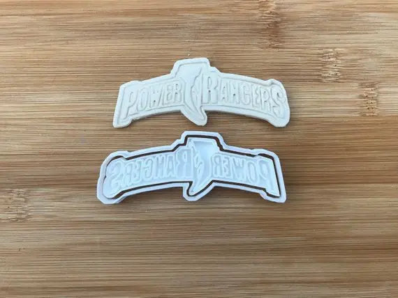 Power Rangers Logo Plastic Cookie Cutter Fondant Cake Decorating Cupcake MEG cookie cutters