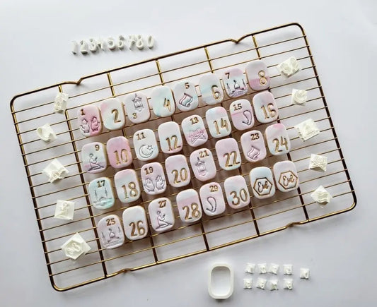 Ramadan Calendar - Eid Muslim Islamic Calendar - stamp + cutter MEG cookie cutters