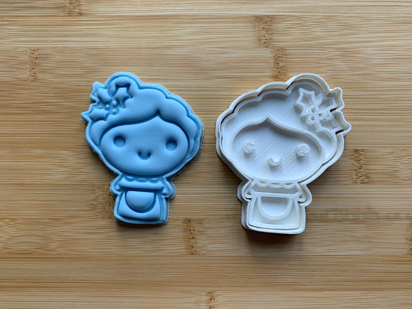 Santa Claus wife - Christmas - Paint Your Own - Cookie cutter + Stamp MEG cookie cutters