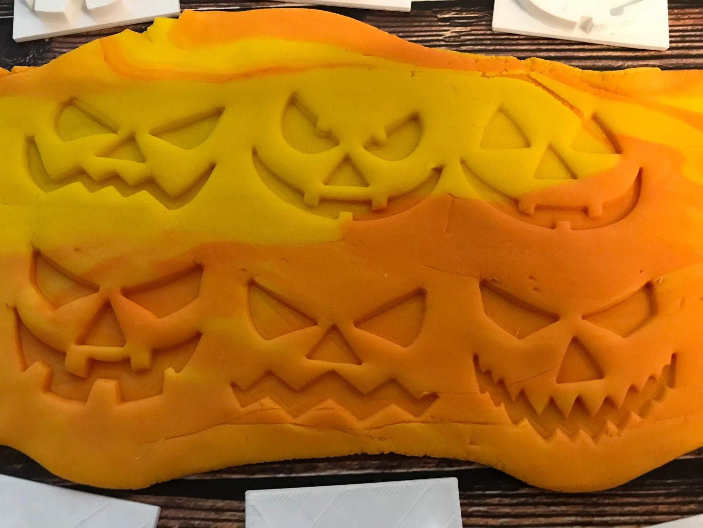 Set 6 Pumpkins Embossing for cupcake and cake - stamps sugar paste HALLOWEEN MEG cookie cutters