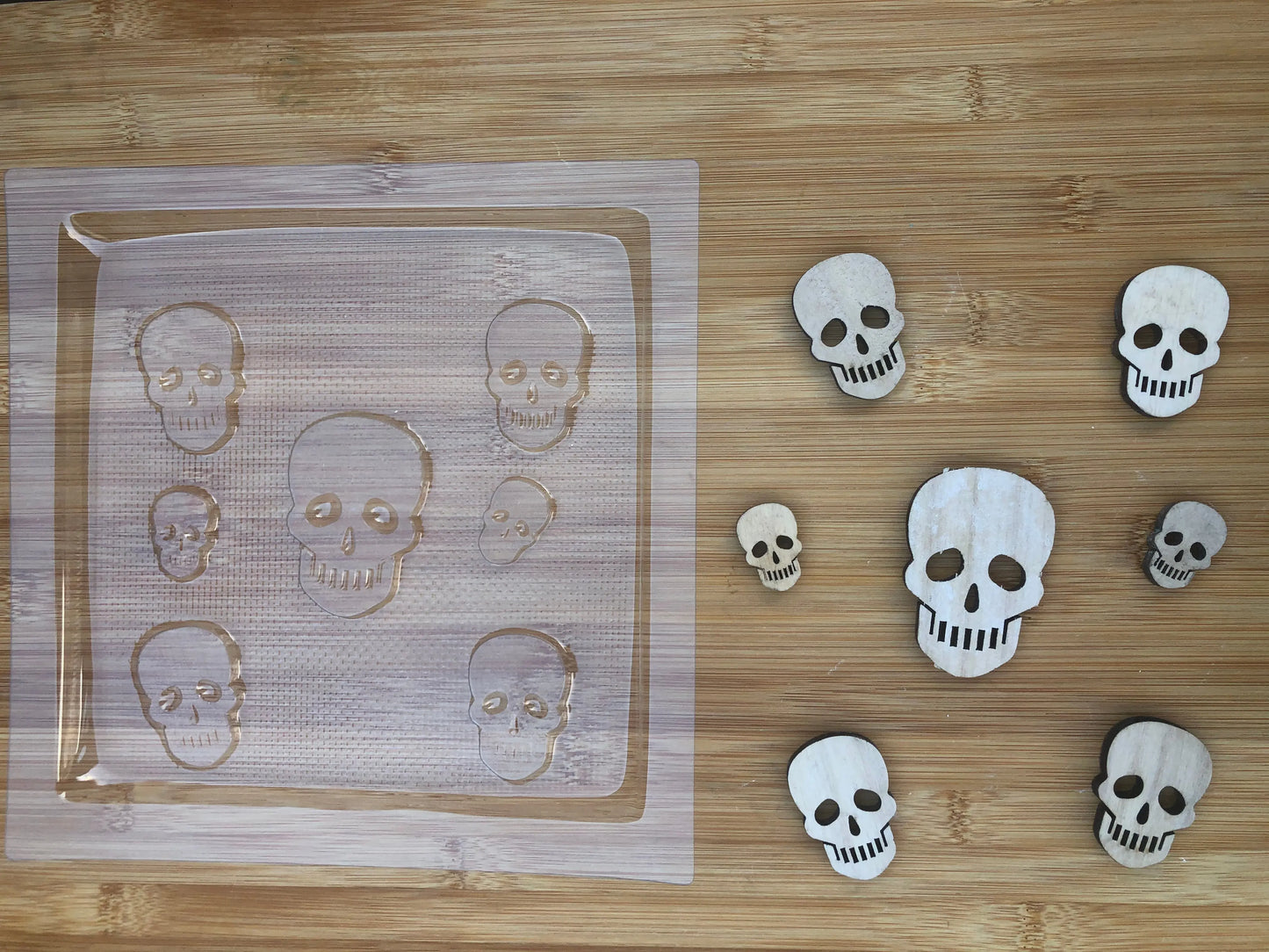 Skulls chocolate mould Halloween MEG cookie cutters