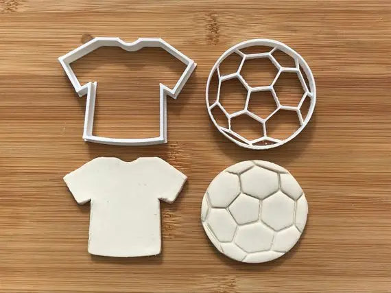 Soccer / Football Uk Seller Plastic Biscuit Cookie Cutter Fondant Cake Decor MEG cookie cutters