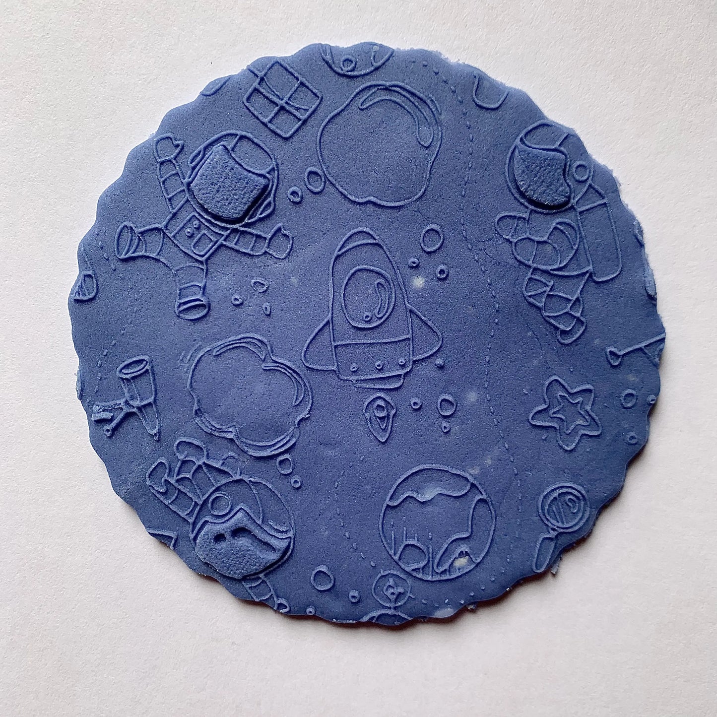 Space theme pattern Debossing MEG cookie cutters