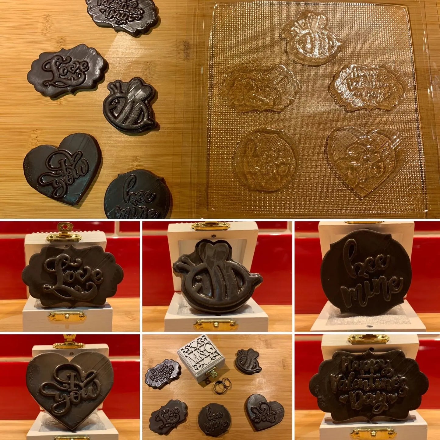 St. valentine - Chocolate mould - Love Chocolates MEG cookie cutters
