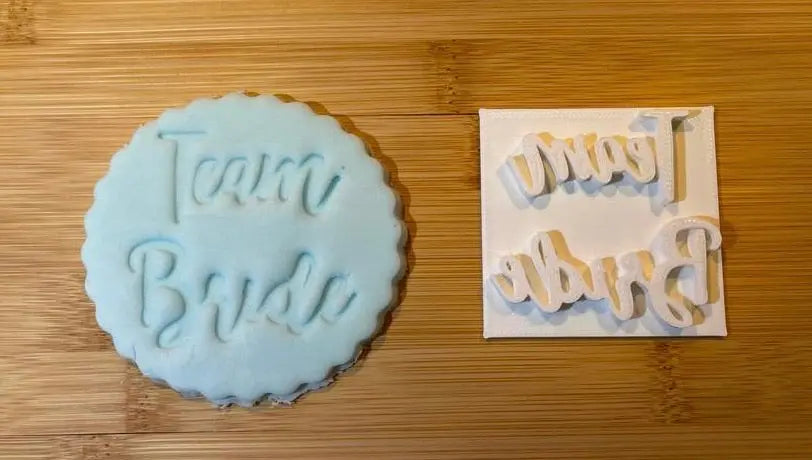 TEAM BRIDE - Embossing - stamp MEG cookie cutters