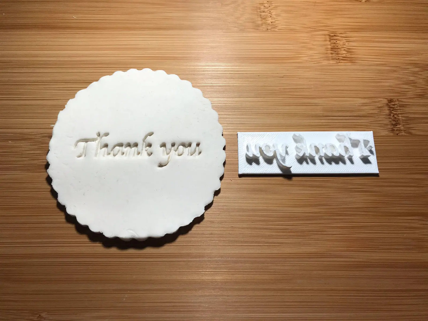 THANK YOU - Embossing - stamp (1) MEG cookie cutters
