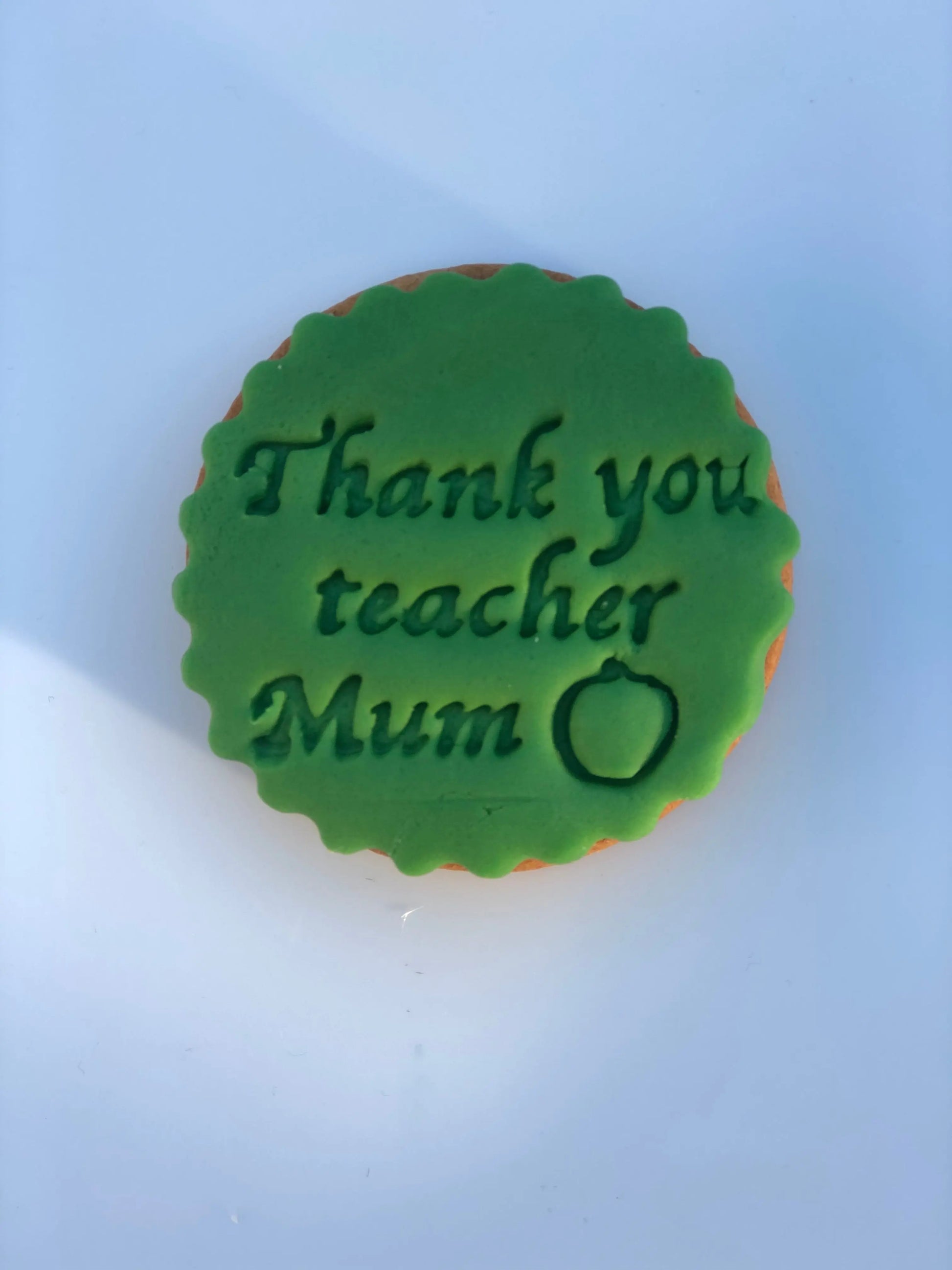 THANK YOU TEACHER mum - Embossing - stamp MEG cookie cutters