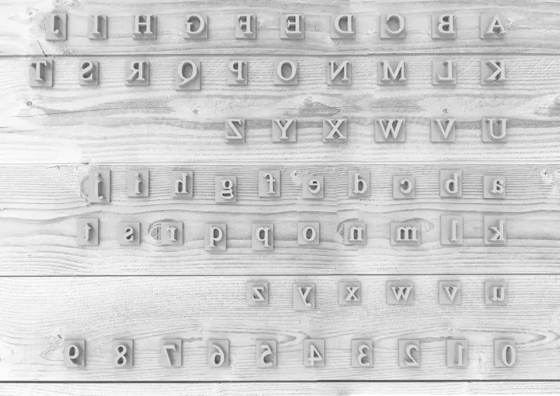 Times New Roman Cookie Stamp - Fondant Embosser Alphabet Stamp Cake Cupcake Embossing MEG cookie cutters