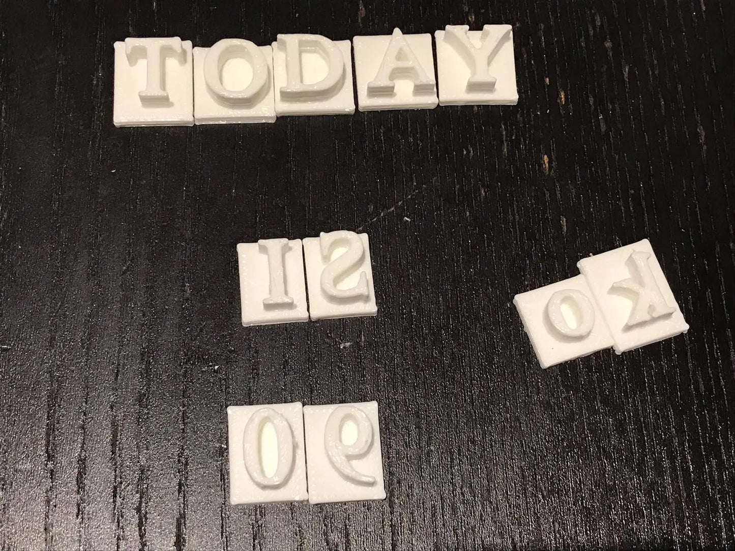 Times New Roman Cookie Stamp - Fondant Embosser Alphabet Stamp Cake Cupcake Embossing MEG cookie cutters