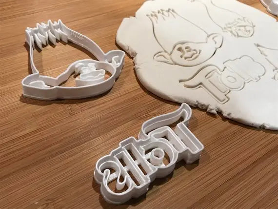 Trolls Set of 4 pcs Cookie Cutters Fondant Cupcake and Cake Decorating UK MEG cookie cutters