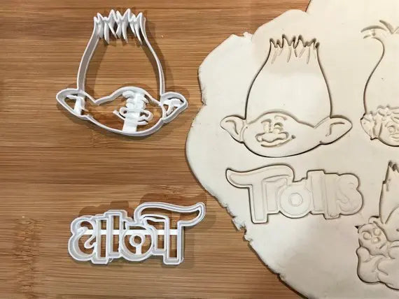 Trolls Set of 4 pcs Cookie Cutters Fondant Cupcake and Cake Decorating UK MEG cookie cutters
