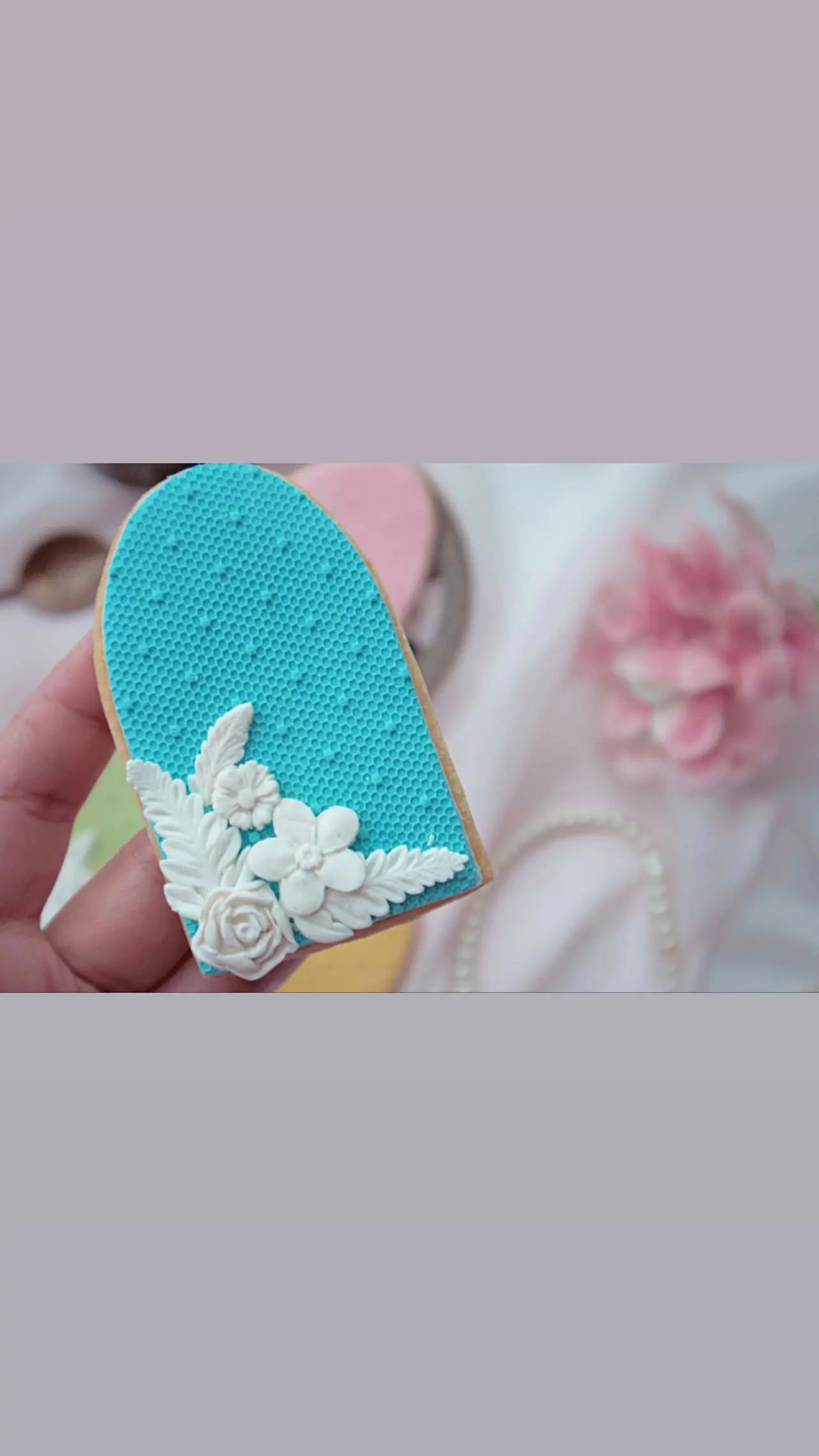 Tulle texture lace pattern 1 Debossing MEG cookie cutters