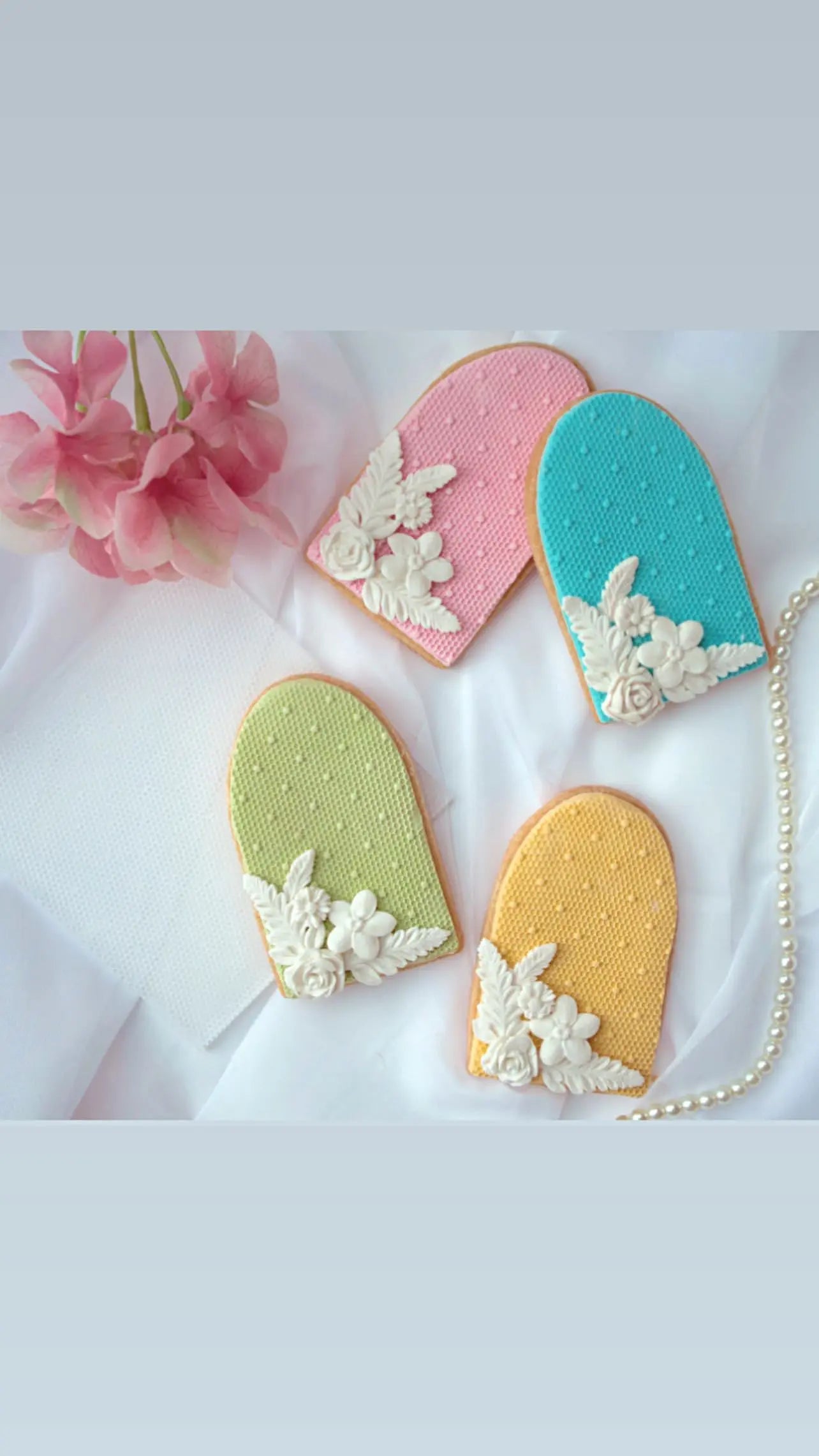 Tulle texture lace pattern 1 Debossing MEG cookie cutters