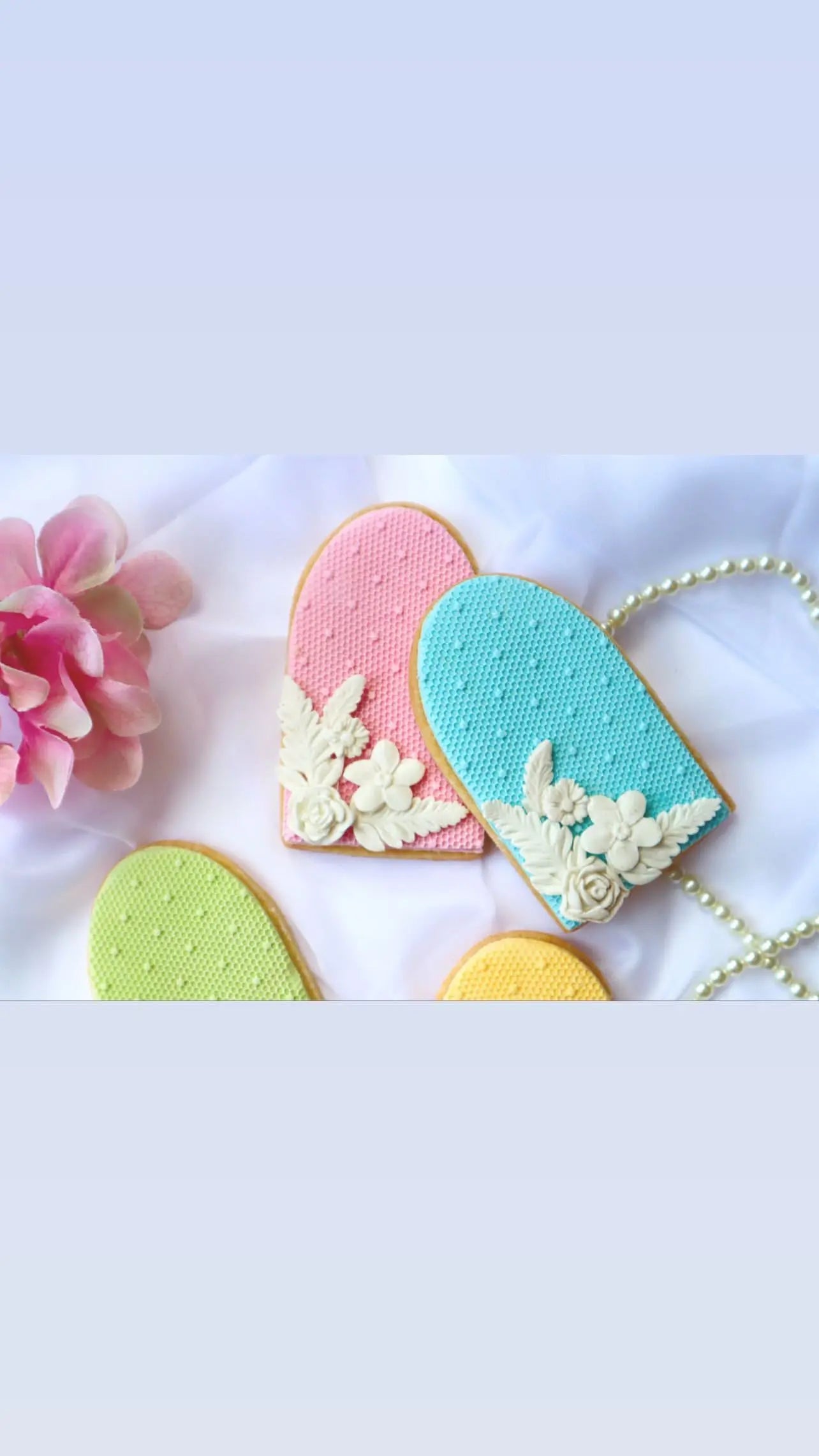 Tulle texture lace pattern 1 Debossing MEG cookie cutters