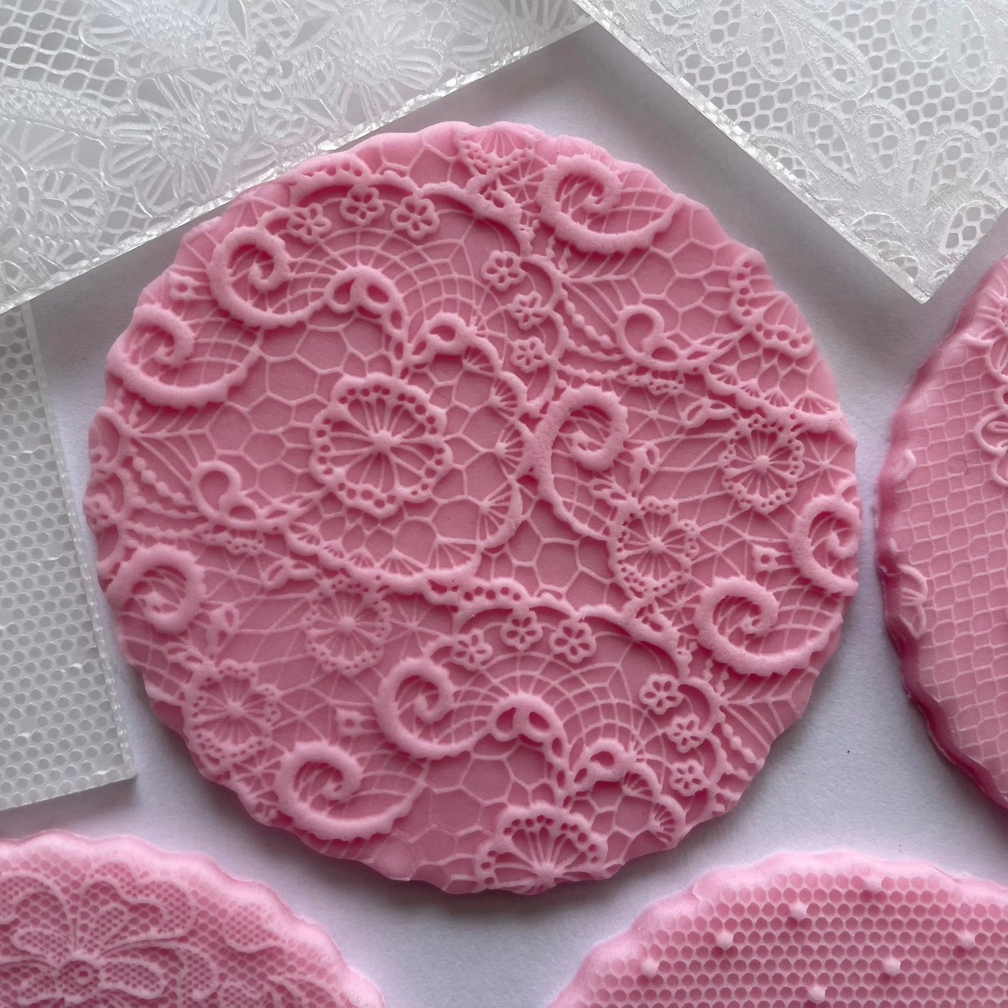 Tulle texture lace pattern 2 Debossing MEG cookie cutters