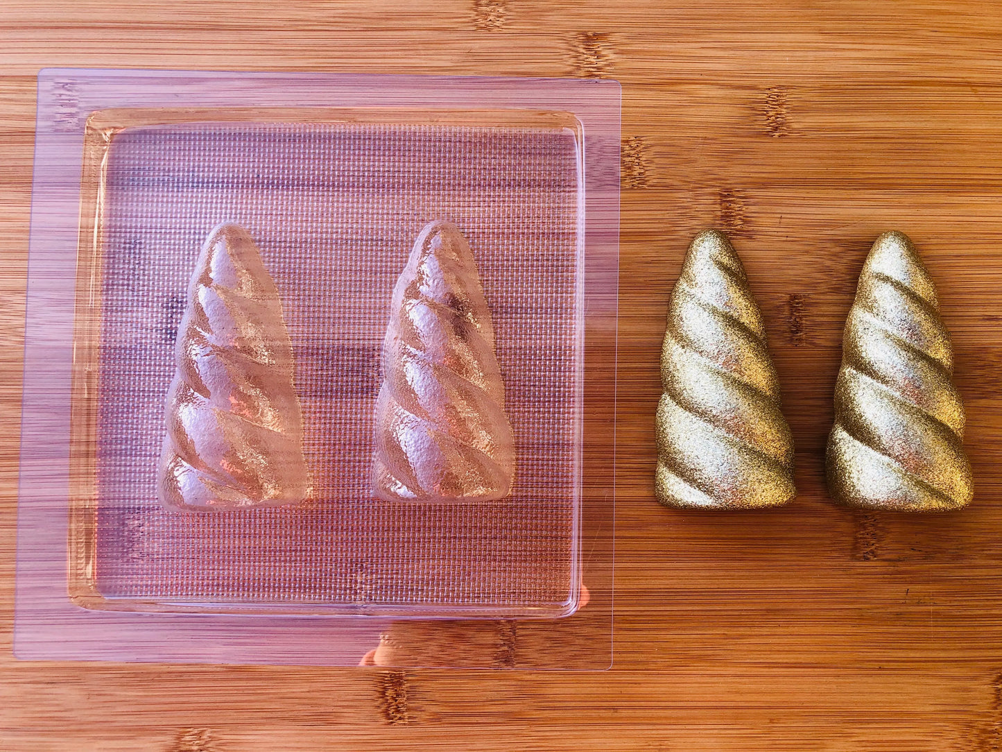 Unicorn horn - chocolate mould -inspired - bath bomb mould MEG cookie cutters