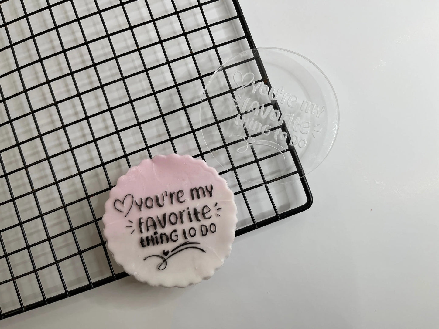 Valentine's day - Debossing - you are my favourite thing to do MEG cookie cutters